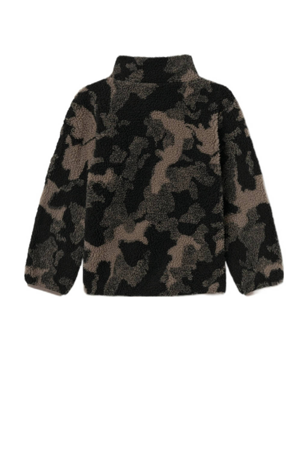 NAME IT sweater NKMOGULE RLX met camouflageprint groen/bruin