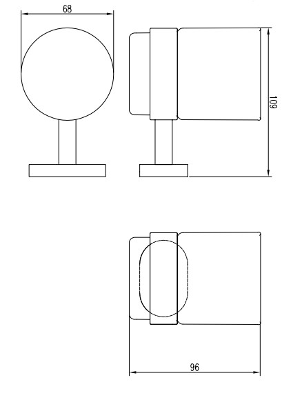 Eastbrook Salerno messing bekerhouder chroom