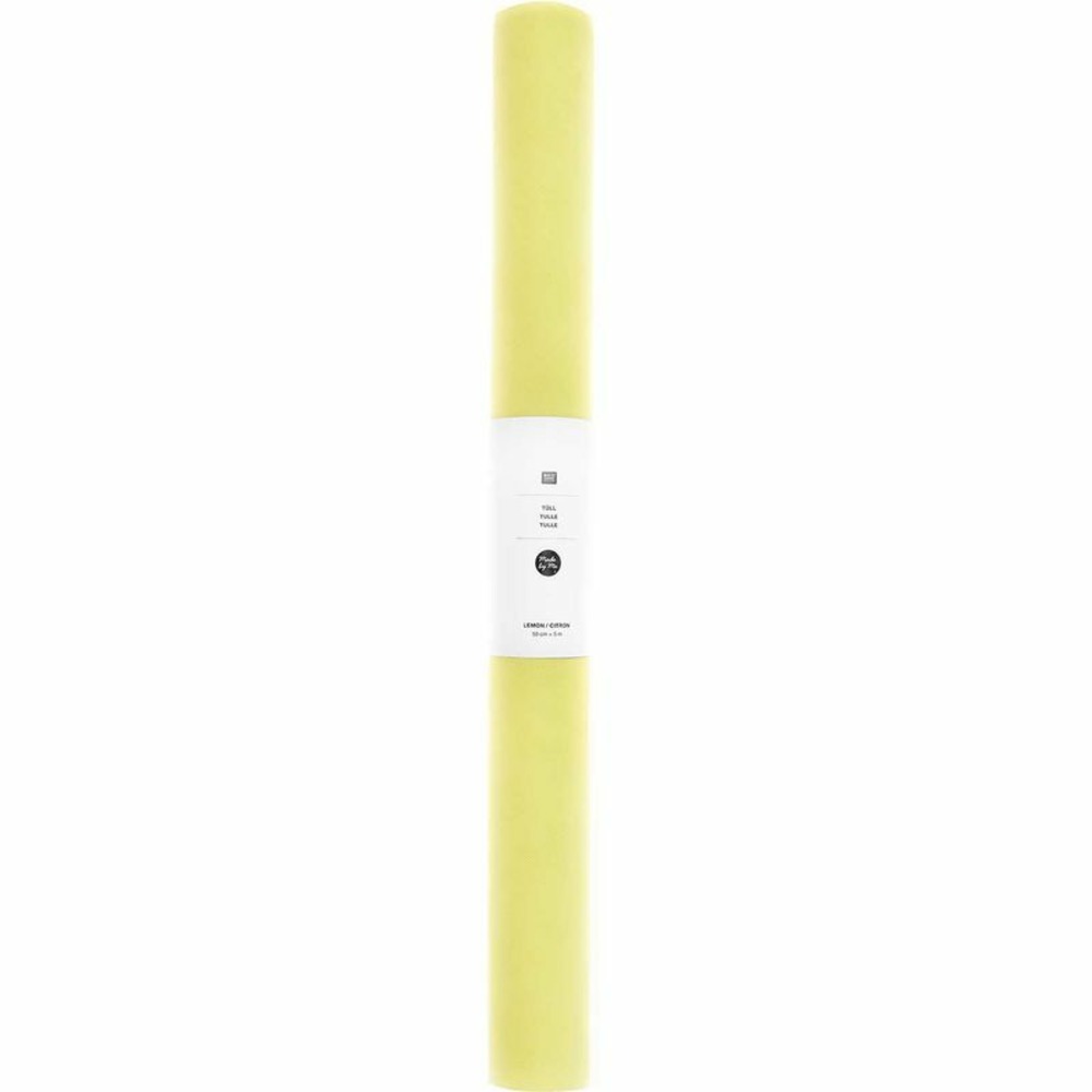 Rouleau de tulle 50 cm x 5 m - jaune