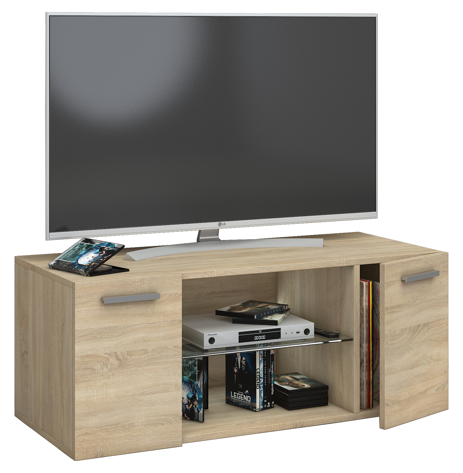 TV-Lowboard JUSA - Sonoma Eiche -2 Türen - 95 cm breit