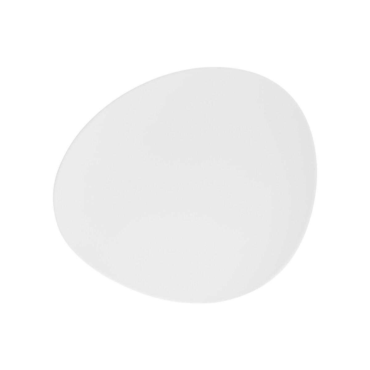 ASSIETTE DESSERT GALET BLANC 23CM