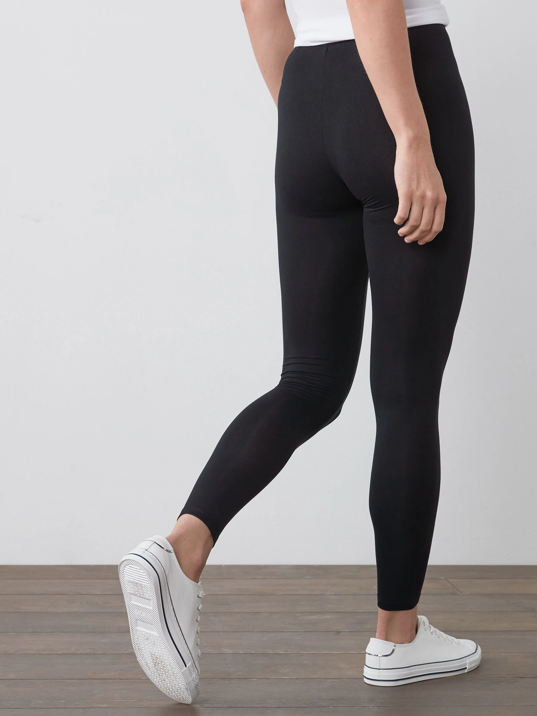Zwart - Set van 2 lange leggings