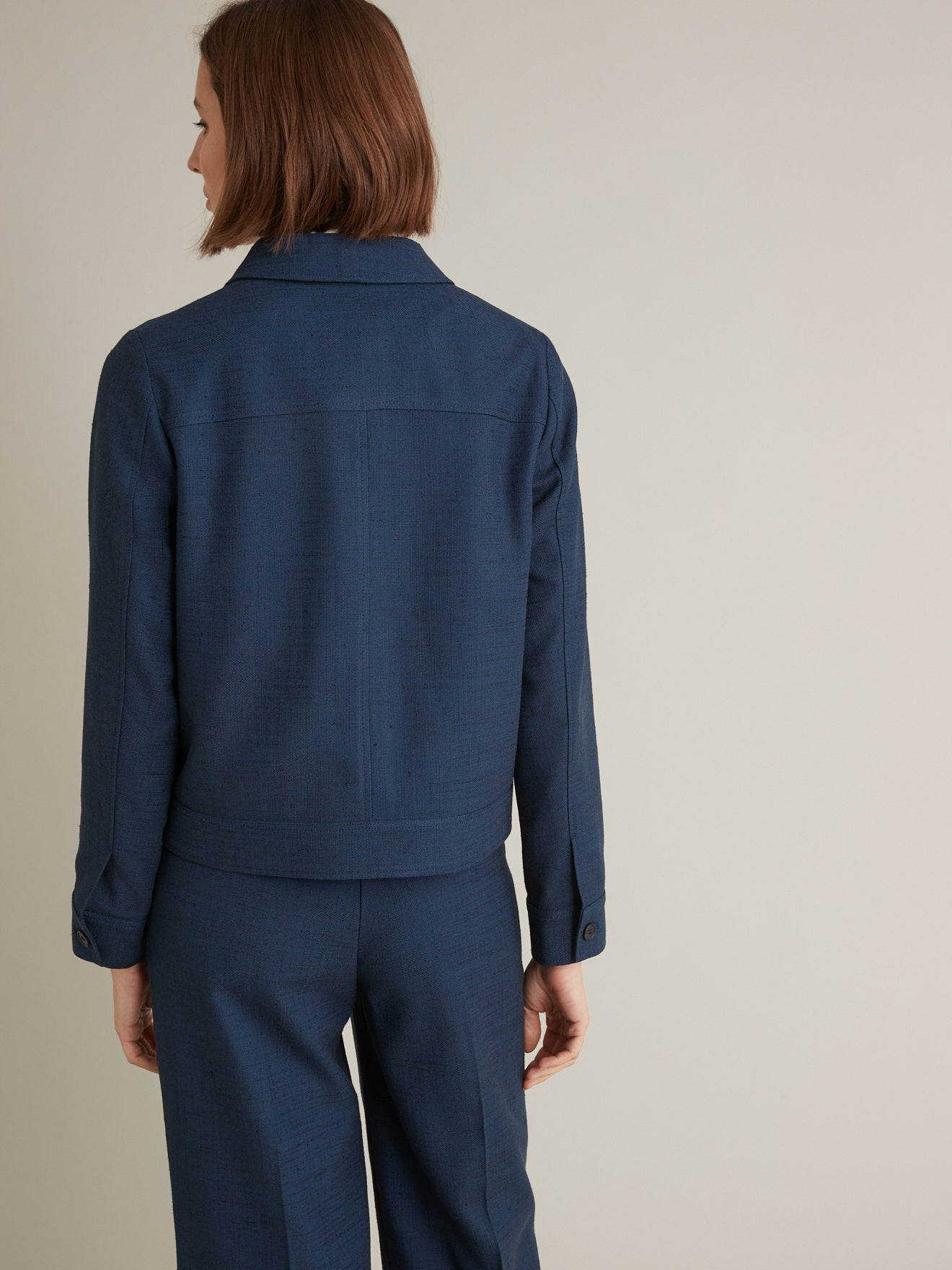 Veste tissu texturé femme