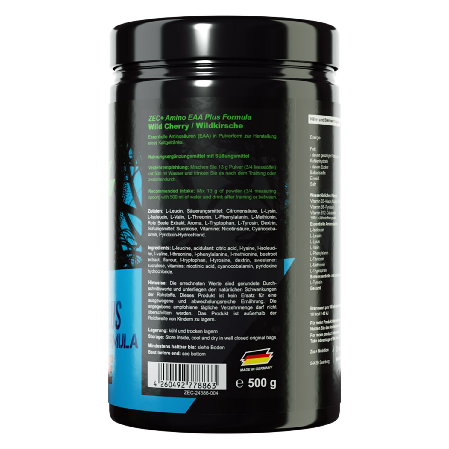 ZEC+ AMINO EAA Aminosäure Pulver Wildkirsche