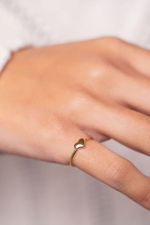 Pink ring met hartje