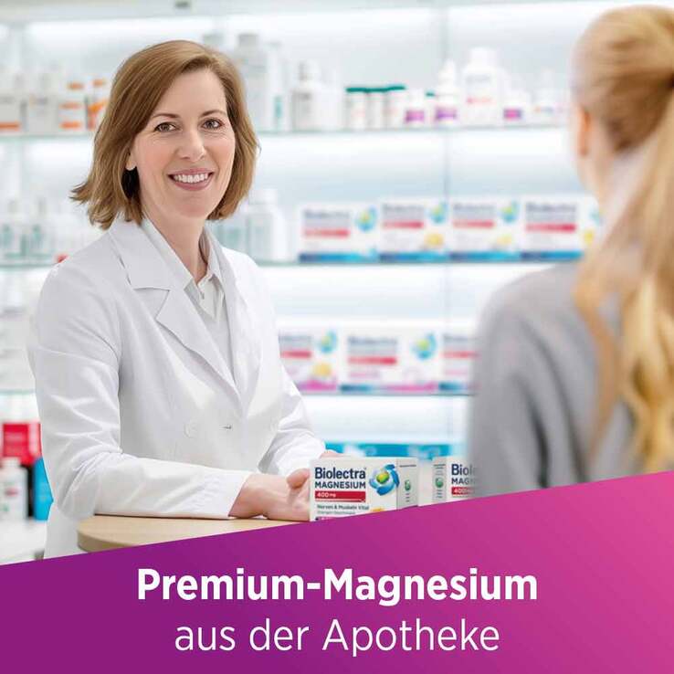 Biolectra Magnesium 400 mg Nerven & Muskeln Vital, 60 St
