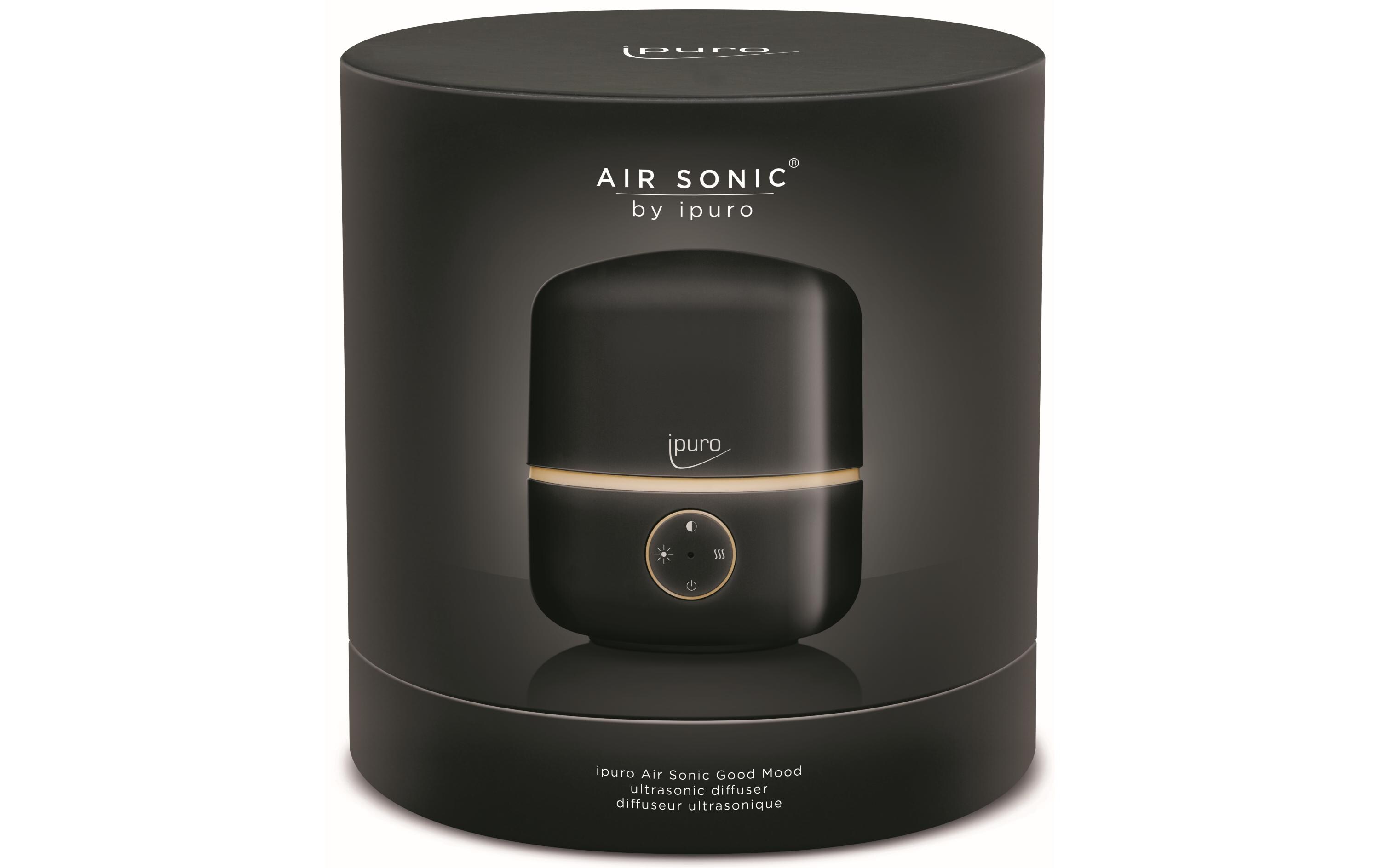 Aromavernebler Air Sonic Good Mood SchwarzDuftverdampfer mit Fernbedienung