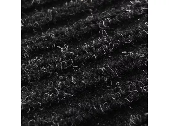 Tapis d'entrée noir paillasson PVC noire 90 x 60 x 60 cm DEC023111
