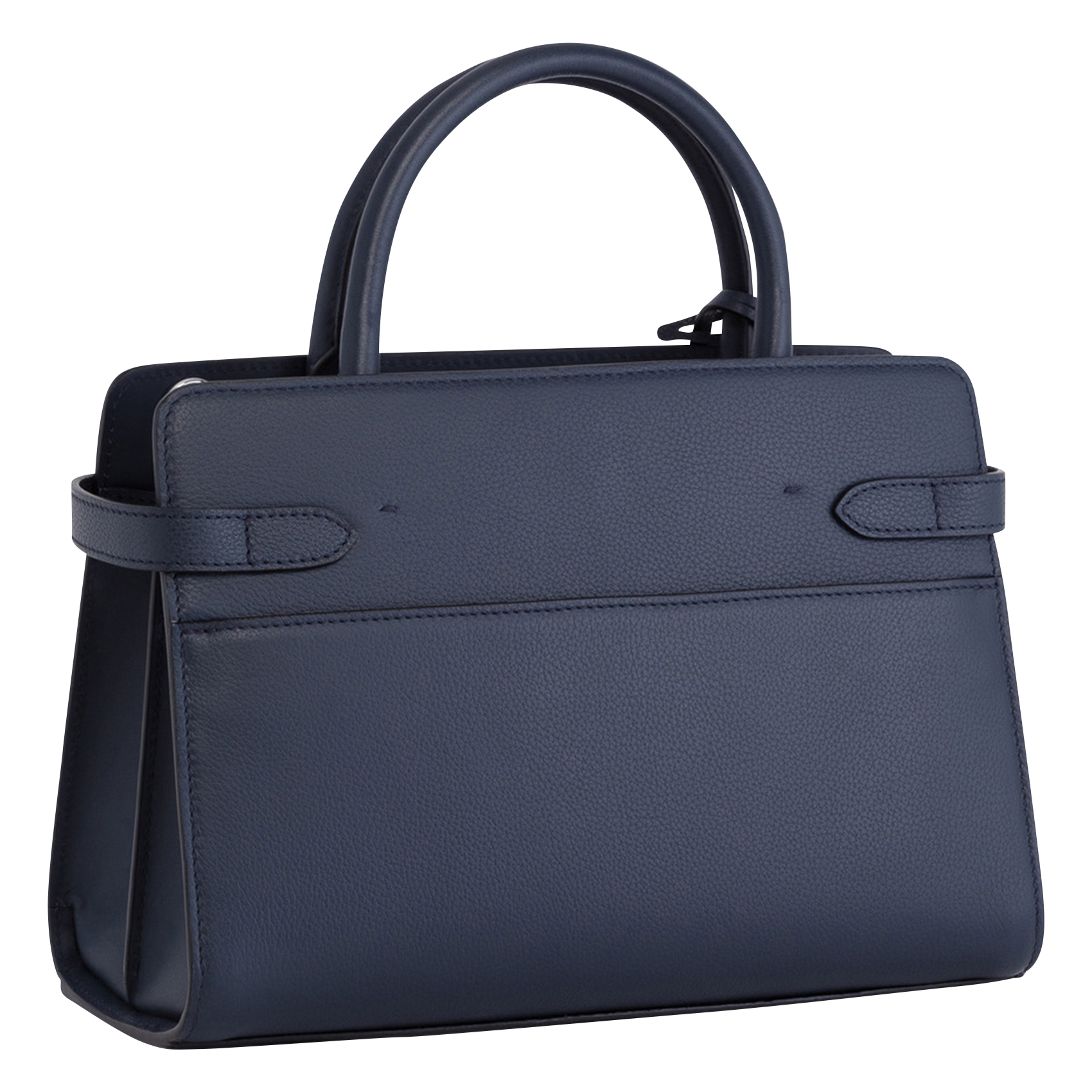 EMILIE - Sac à main en cuir grainé | Bleu