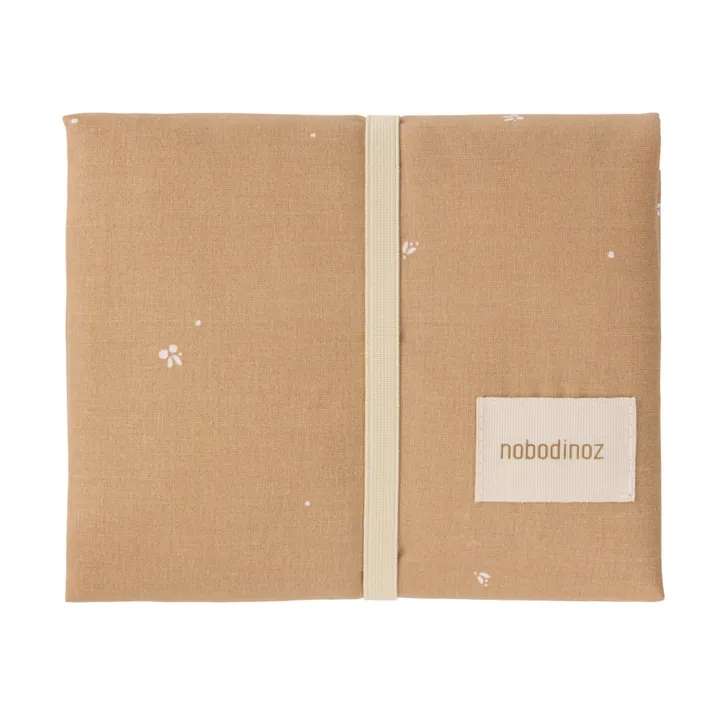 Nobodinoz Matelas à langer de voyage Stories en coton bio | Blush