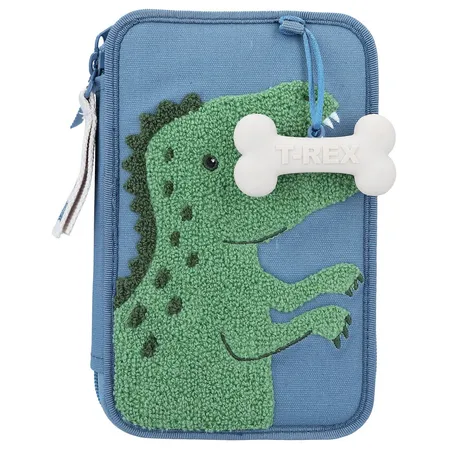 Depesche Dino World 2-Fach Federtasche Blau DINO MINI