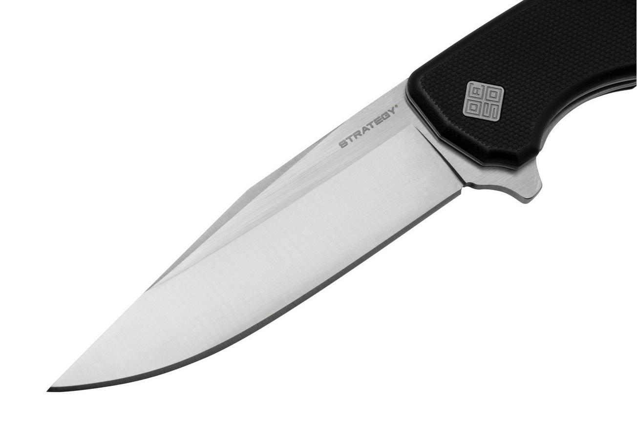 Ocaso Strategy 29BGD Black G-10, Satin, zakmes