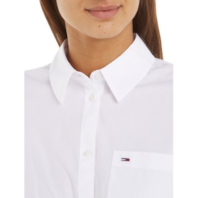 Chemise à manches longues femme Tjw Front Knot Poplin TOMMY HILFIGER