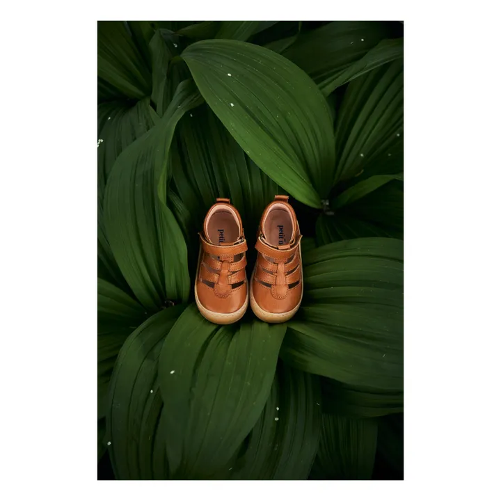 Petit Nord Sandales Scratchs Speed Me Up | Cognac
