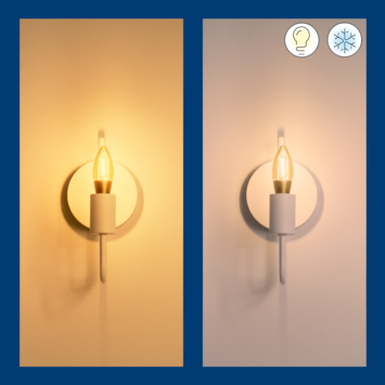 WiZ Connected LED kaars E14 25W filament gold koel tot warmwit licht dimbaar