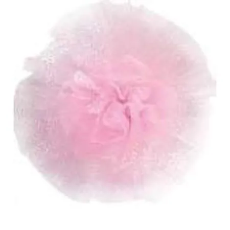 Nestler Rosette aus Organza, 14cm, sortiert