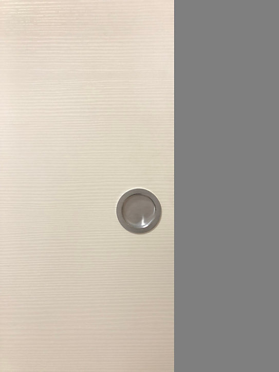 Coquille de tirage rond chrome satiné Ø48mm