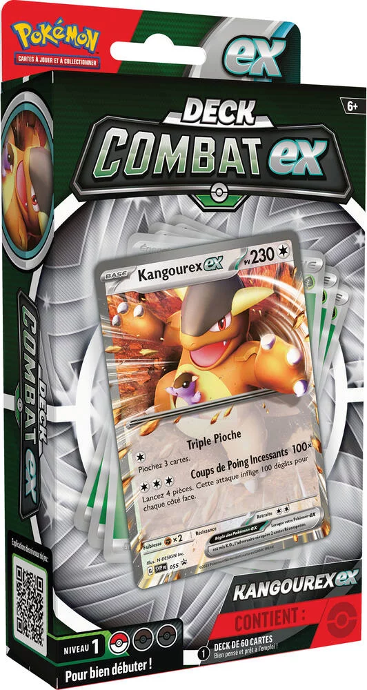 POKEMON - DECK COMBAT EX - AMPHINOBI EX OU KANGOUREX EX