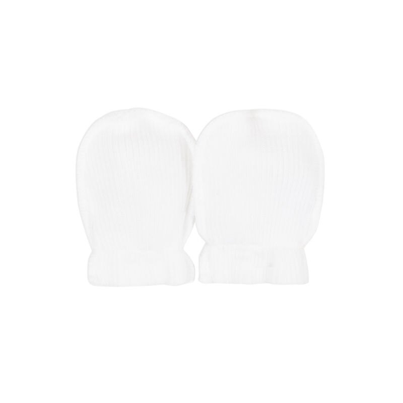 Moufles tubulaires blanches - naissance Absorba Aucune nuance