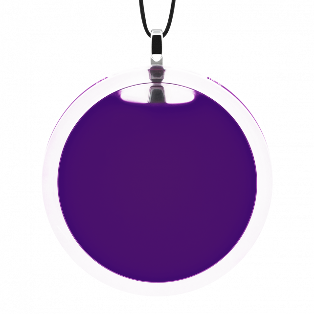 Pendentif en verre soufflé - Cachou Giga Milk