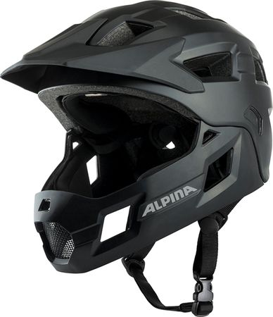 RUPI Vollvisierhelm für Kinder  black matt  onesize (50-55cm)
