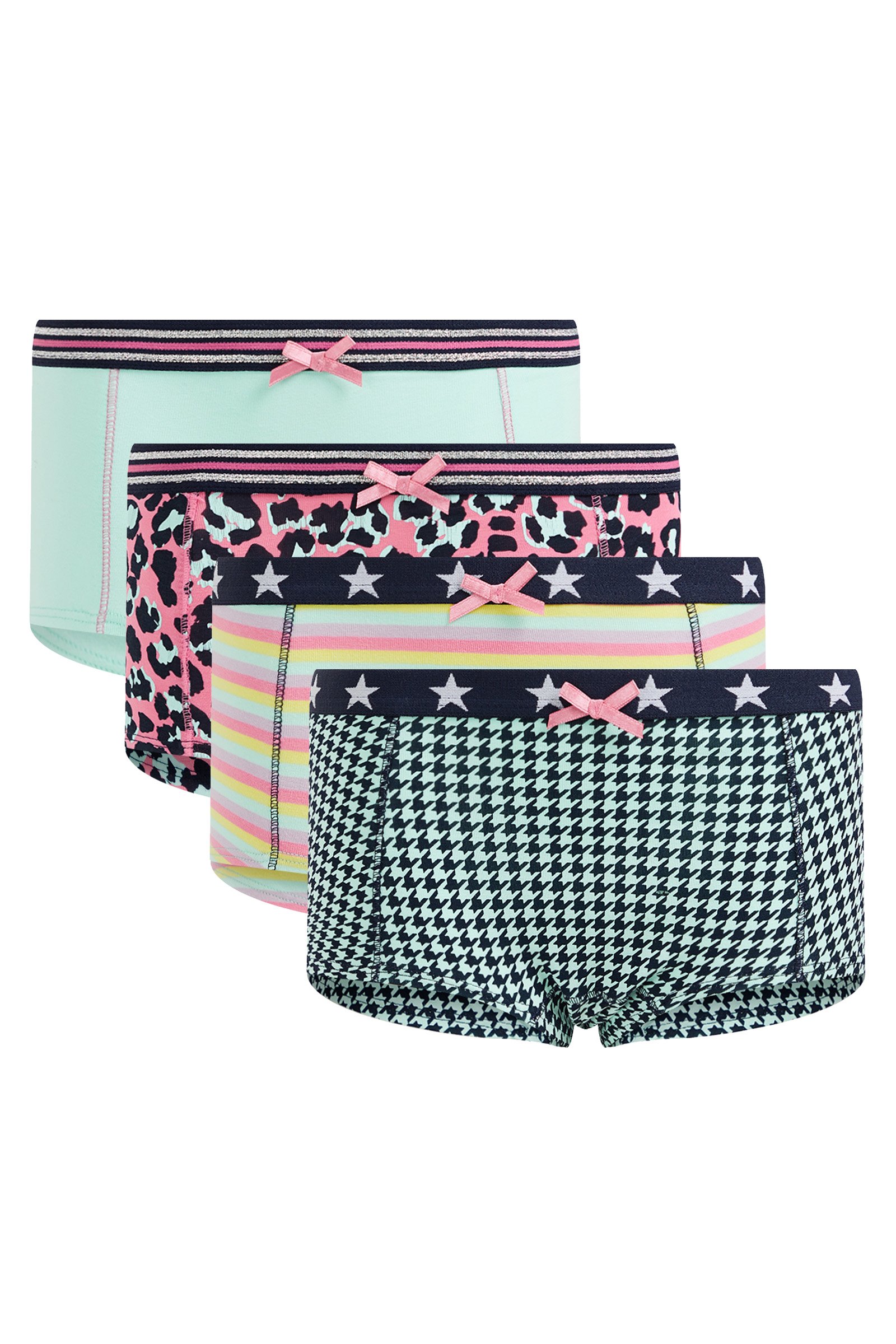 Meisjes hipster, 4-pack WE Fashion Multikleur