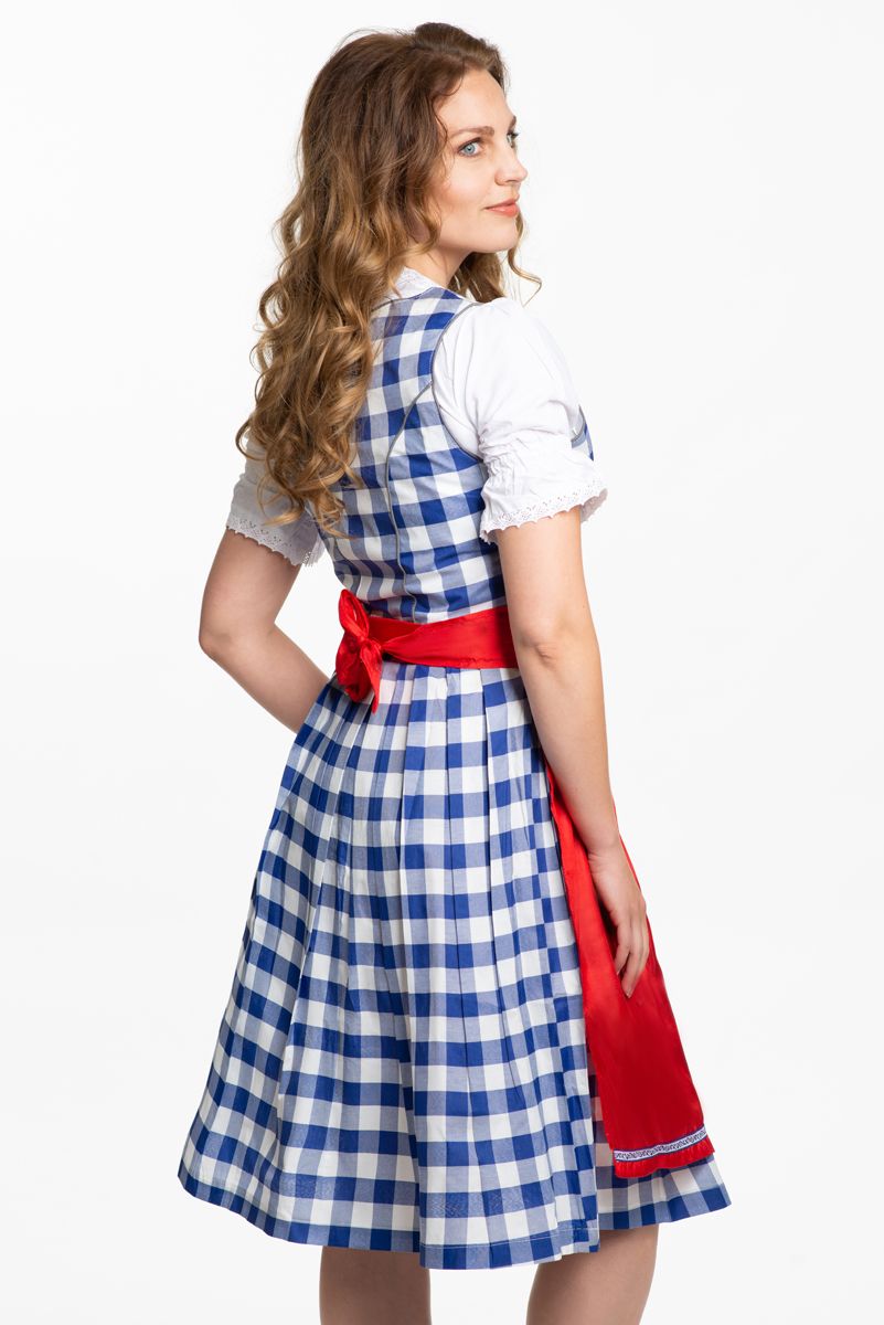 Blauwe Dirndl Jurk Oktoberfest 3 delig