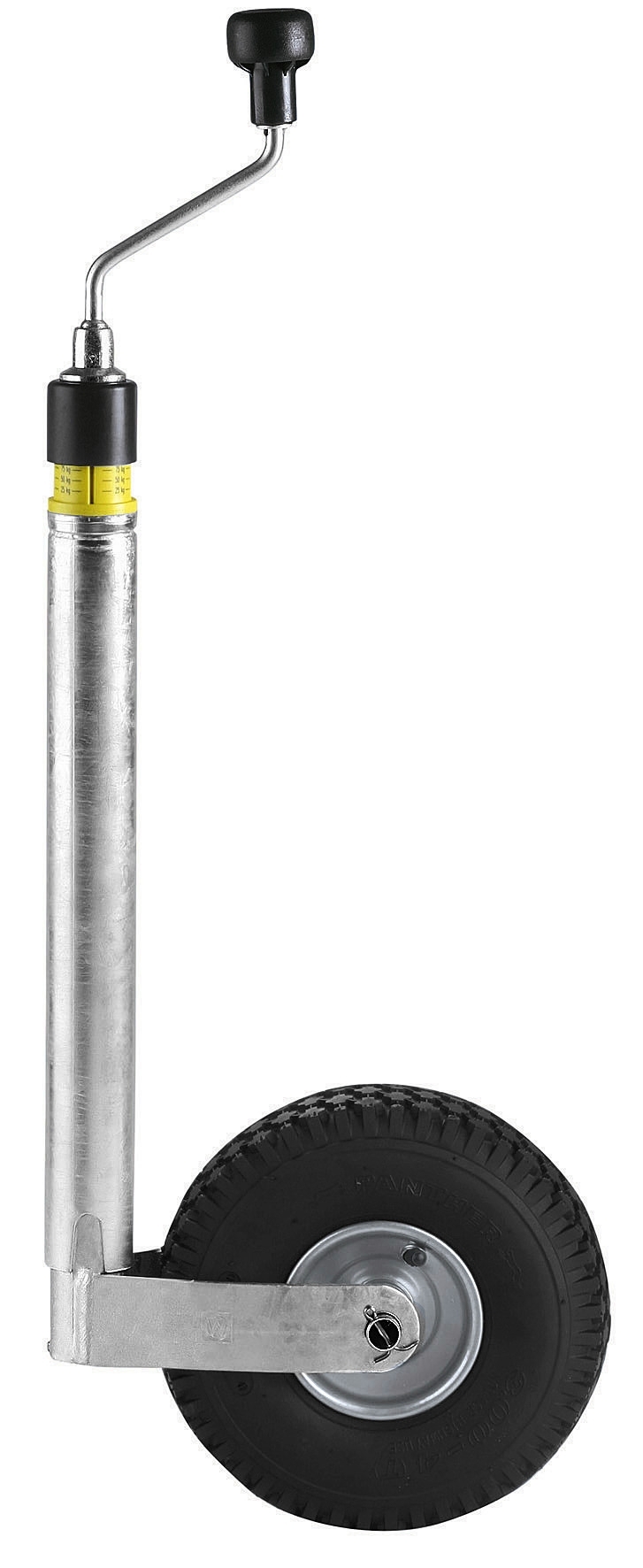 Moog Trailerparts Stützrad verzinkt mit Stützlastanzeige 48 mm