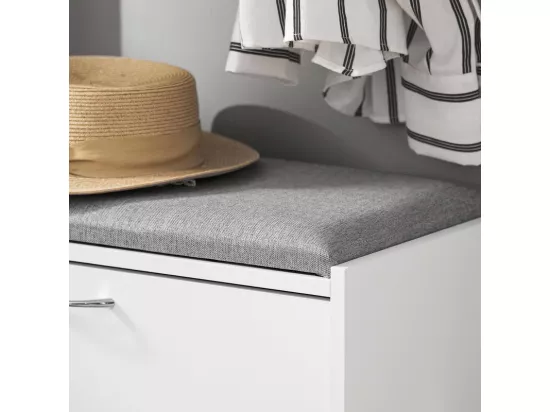 Banc Armoire à Chaussures 1 abattant avec Coussin Meuble d’entrée, FSR16-HG