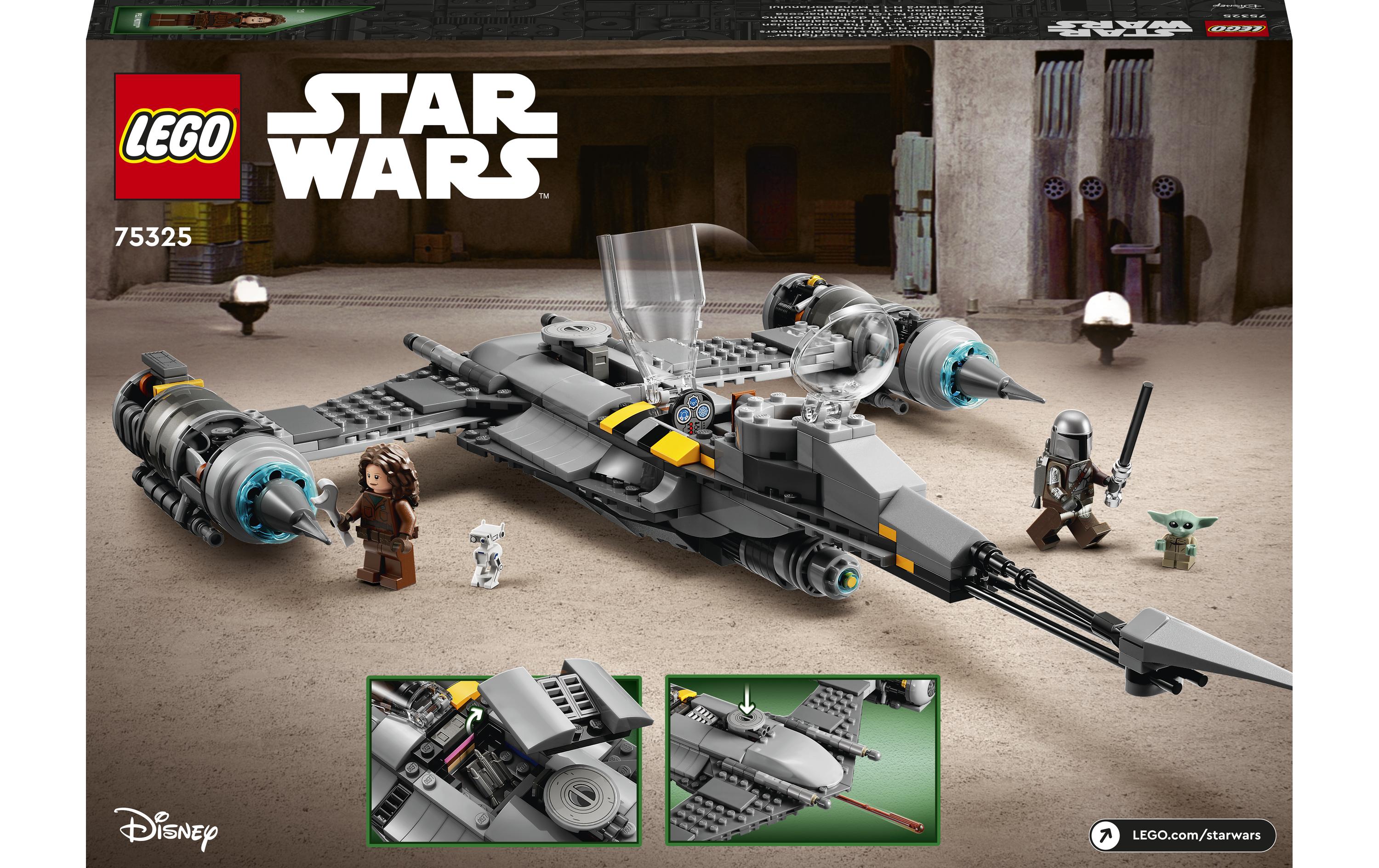 Star Wars Der N-1 Starfighter des Mandalorianers 75325Bau- und Spielset mit 4 beliebten Charakteren