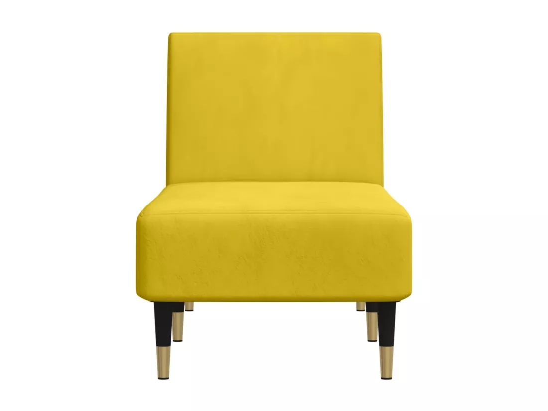 Prolenta Premium - Chaise longue jaune velours