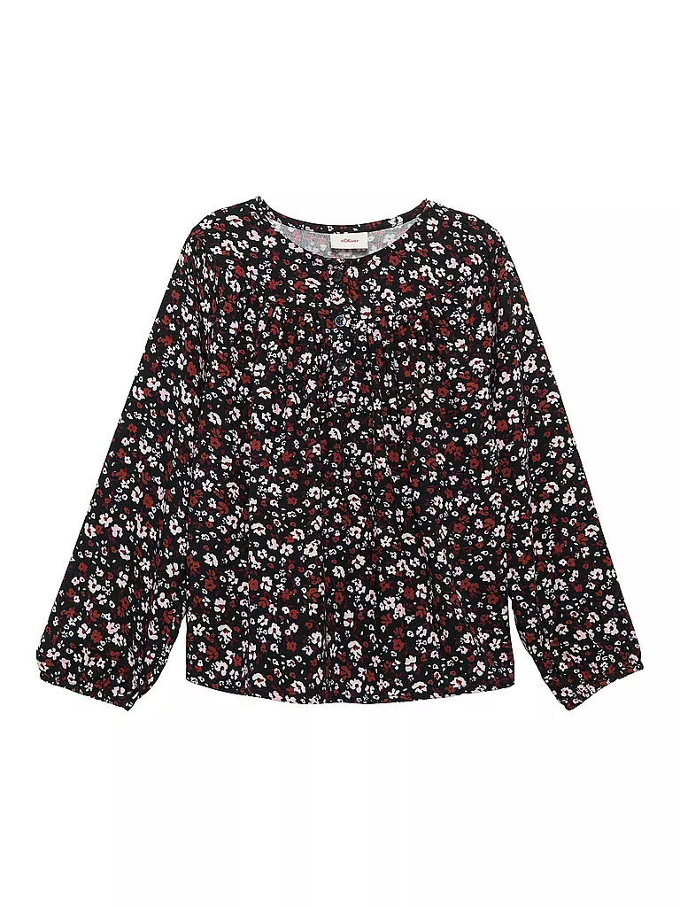 S.OLIVER Mädchen Bluse dunkelblau