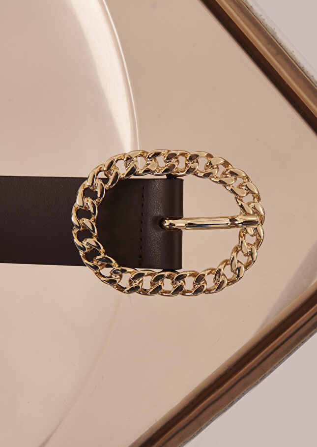 Ceinture Gigimarron en cuir