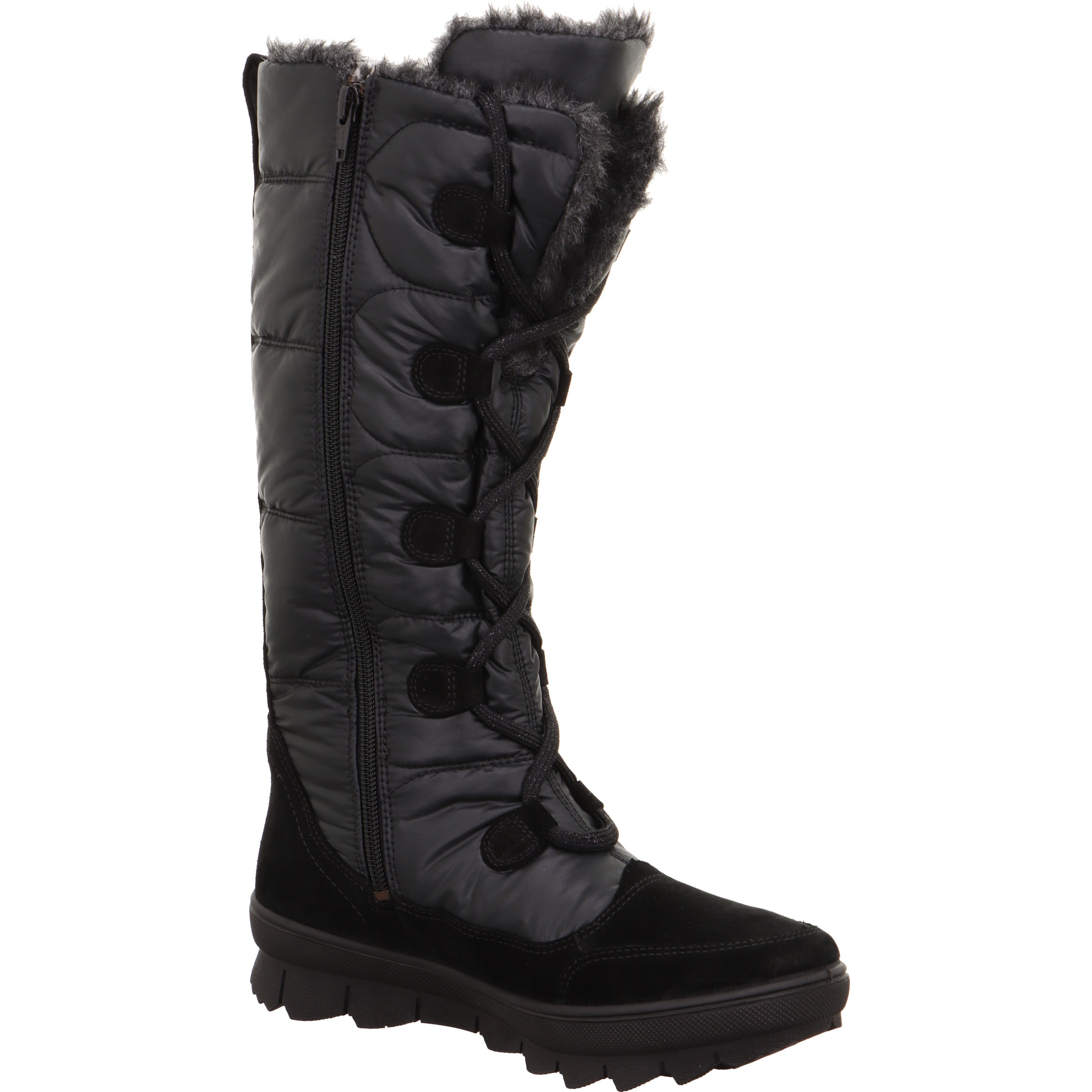 legero NOVARA Damen  Stiefel mit Reißverschluss - Farbe: Schwarz - Größe: 5