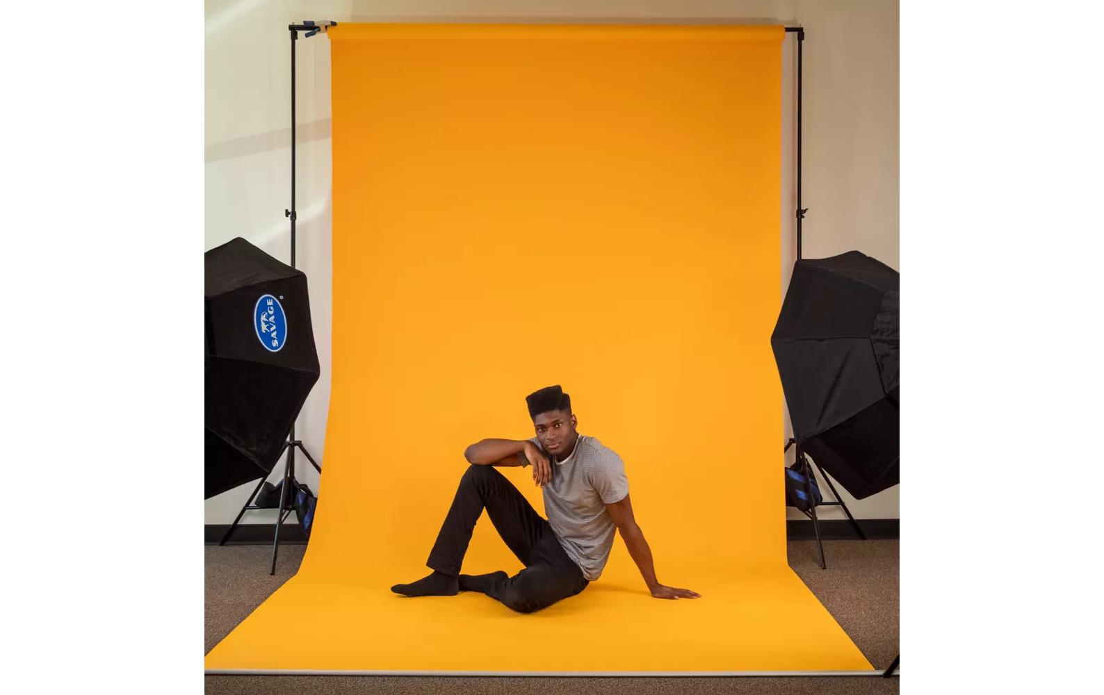 Hintergrund Papier 2.72 x 11m Marmalade<br>Das Hintergrundpapier von Savage