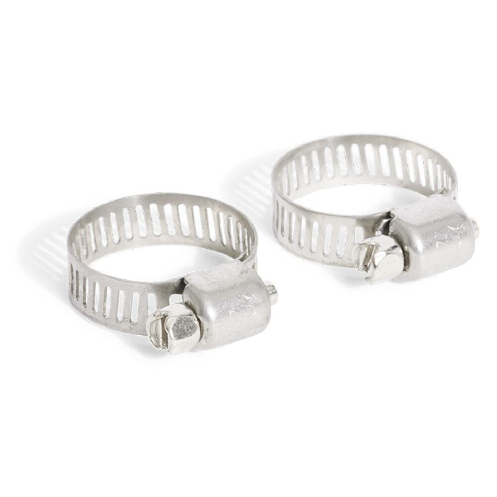 2 colliers de serrage acier zingué - Ø12 à 22 mm