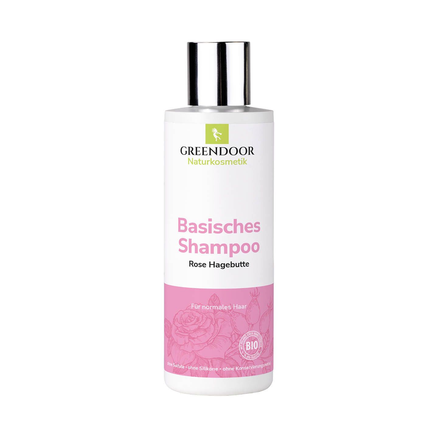 GREENDOOR Basisches Shampoo Rose Hagebutte