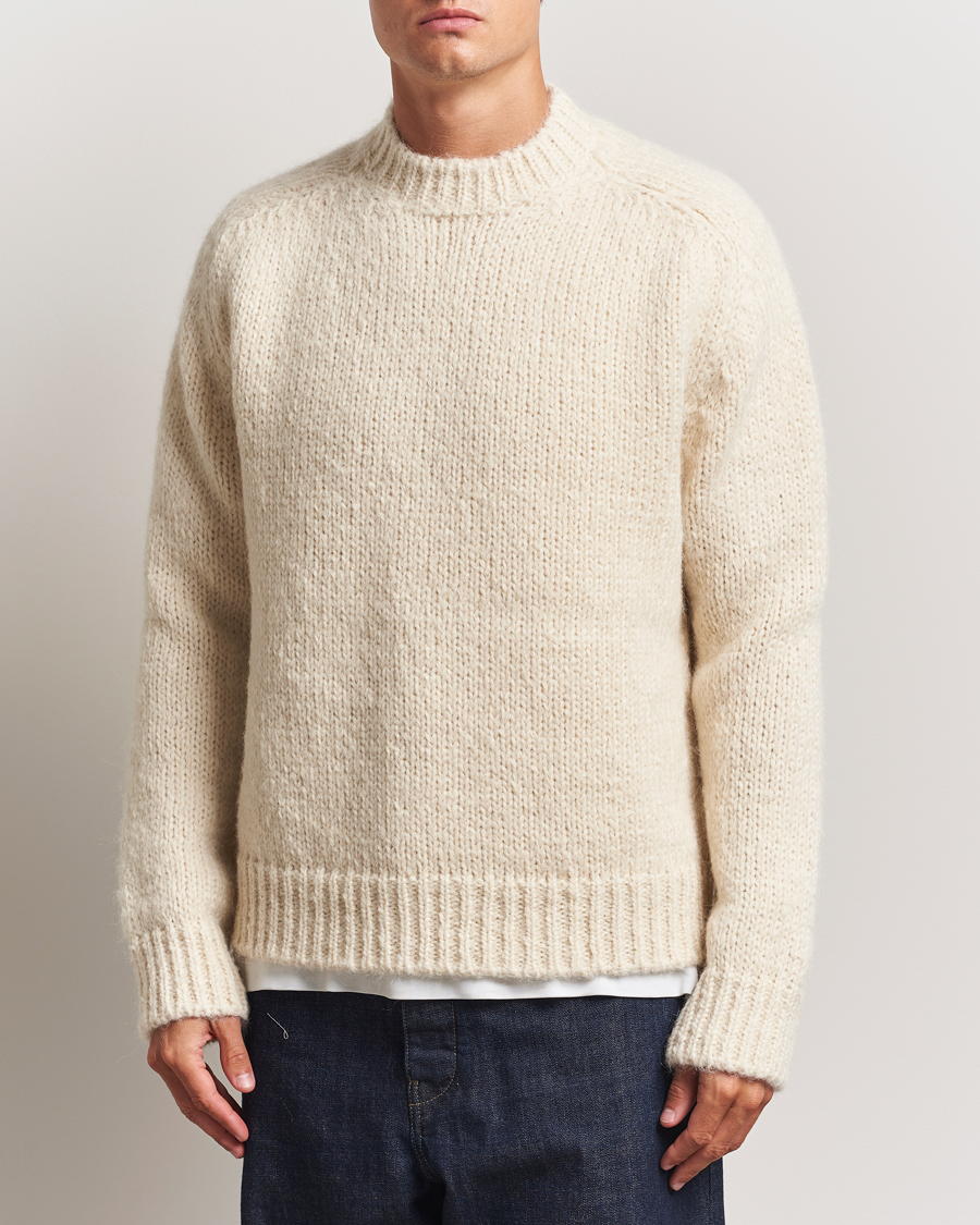 Jil Sander Mohair Sweater Chalk