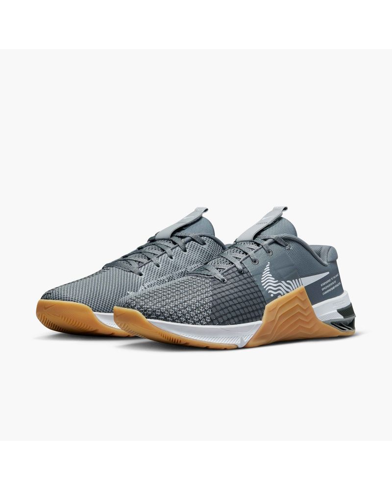 Chaussures de training Nike Metcon 8 Gris pour homme