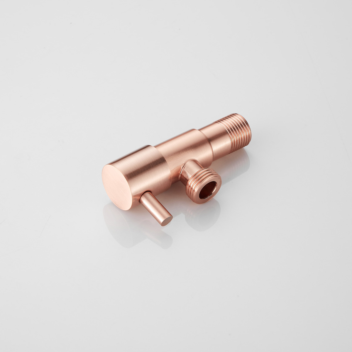 Saniclear Copper hoekstopkraan 1/2 x 1/2