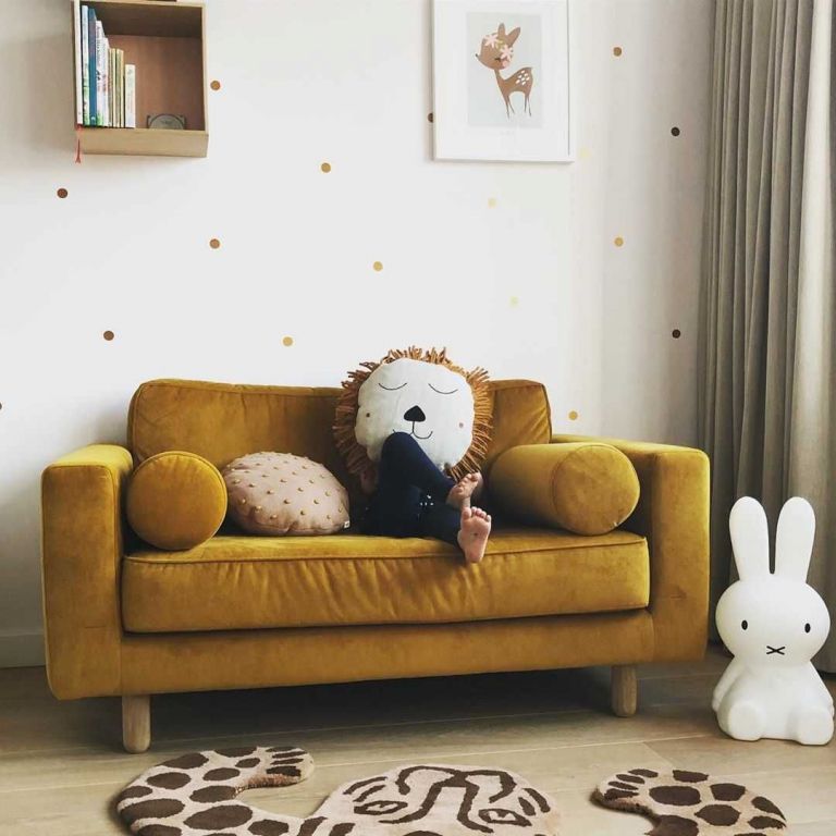 Ferm Living Safari lion kussen natural