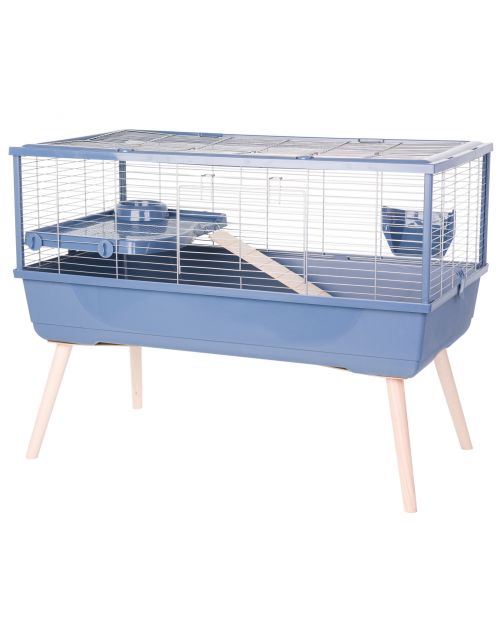 Zolux Neolife 100 Knaagdierkooi - Dierenverblijf - 99x54x79 cm Blauw