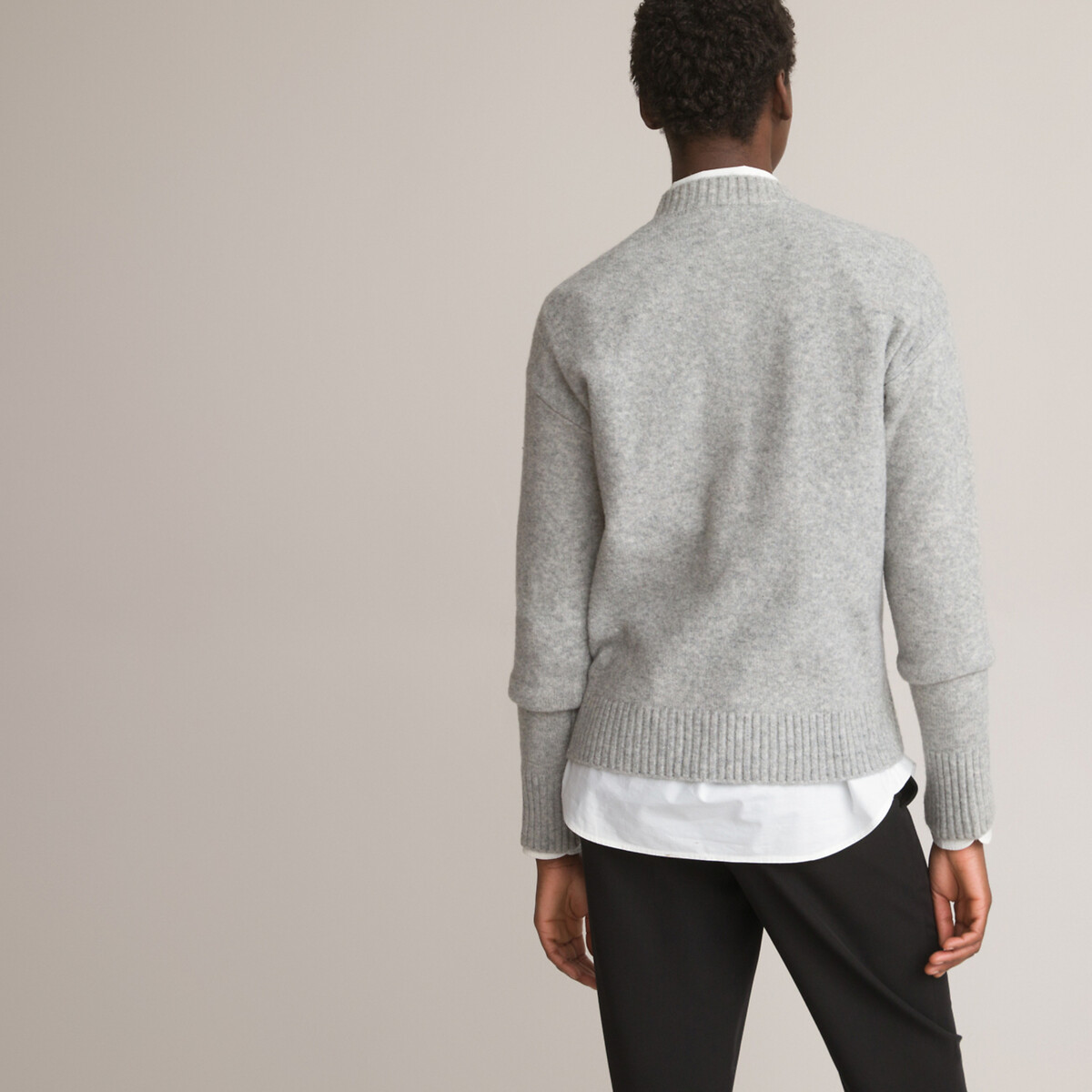 COLEÇÕES LA REDOUTE<br>Suéter de gola redonda