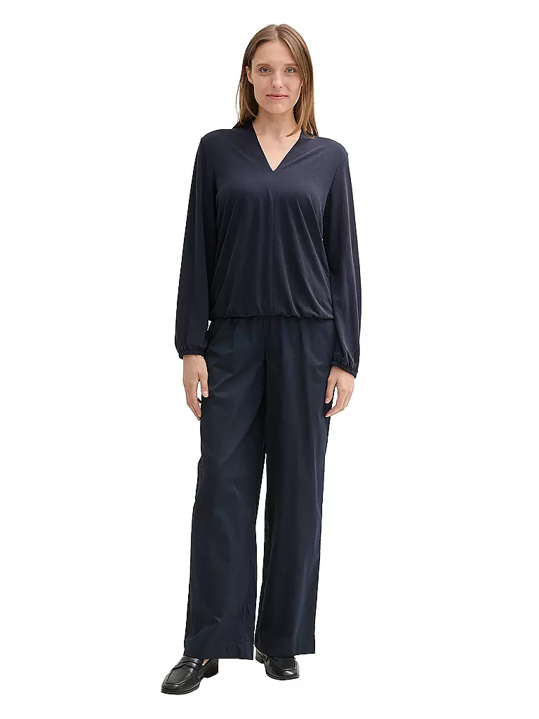 TOM TAILOR Langarmshirt dunkelblau
