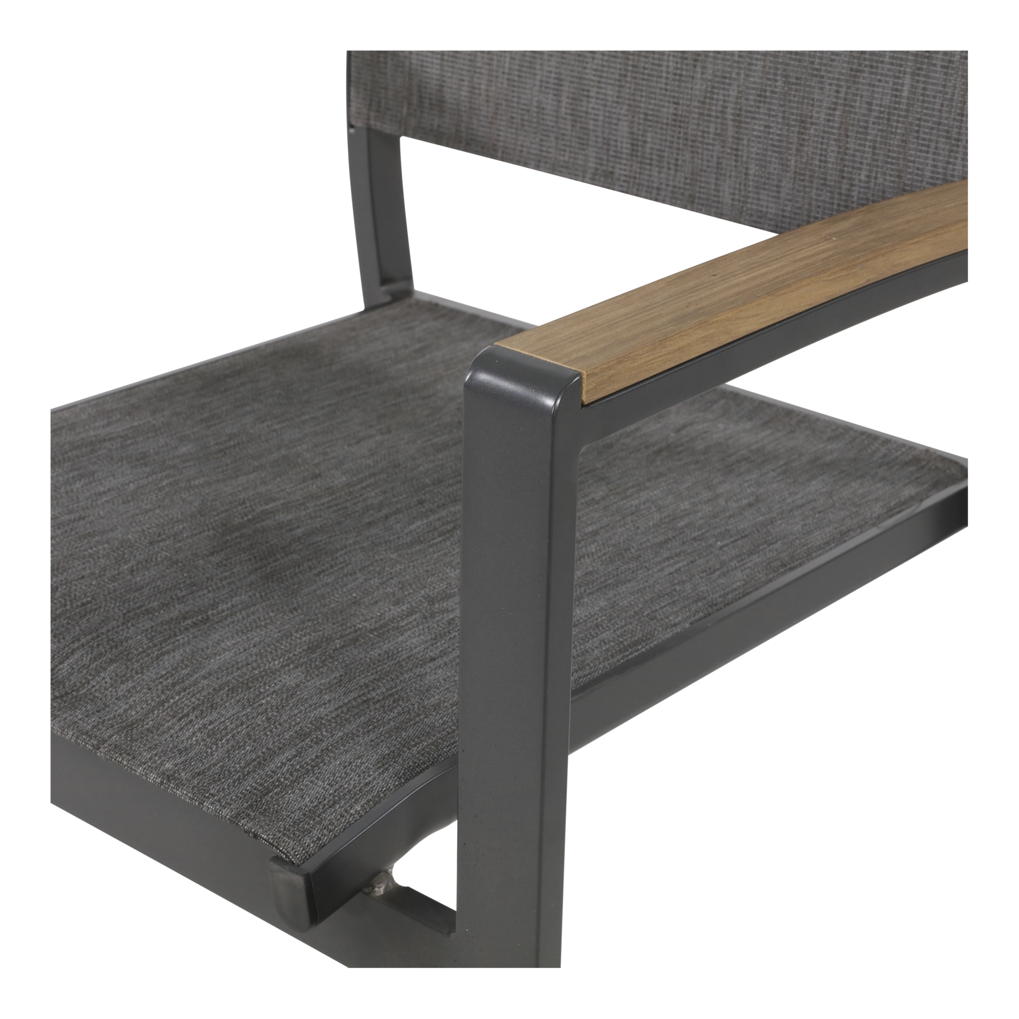 Lesli Living Arezzo - Tuinstoel - Grijs - 1x57x62 cm