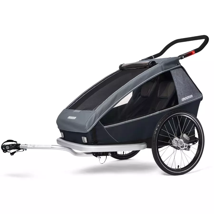 CROOZER Kinderfahrradanhänger Kid Vaaya 2 Graphite blue