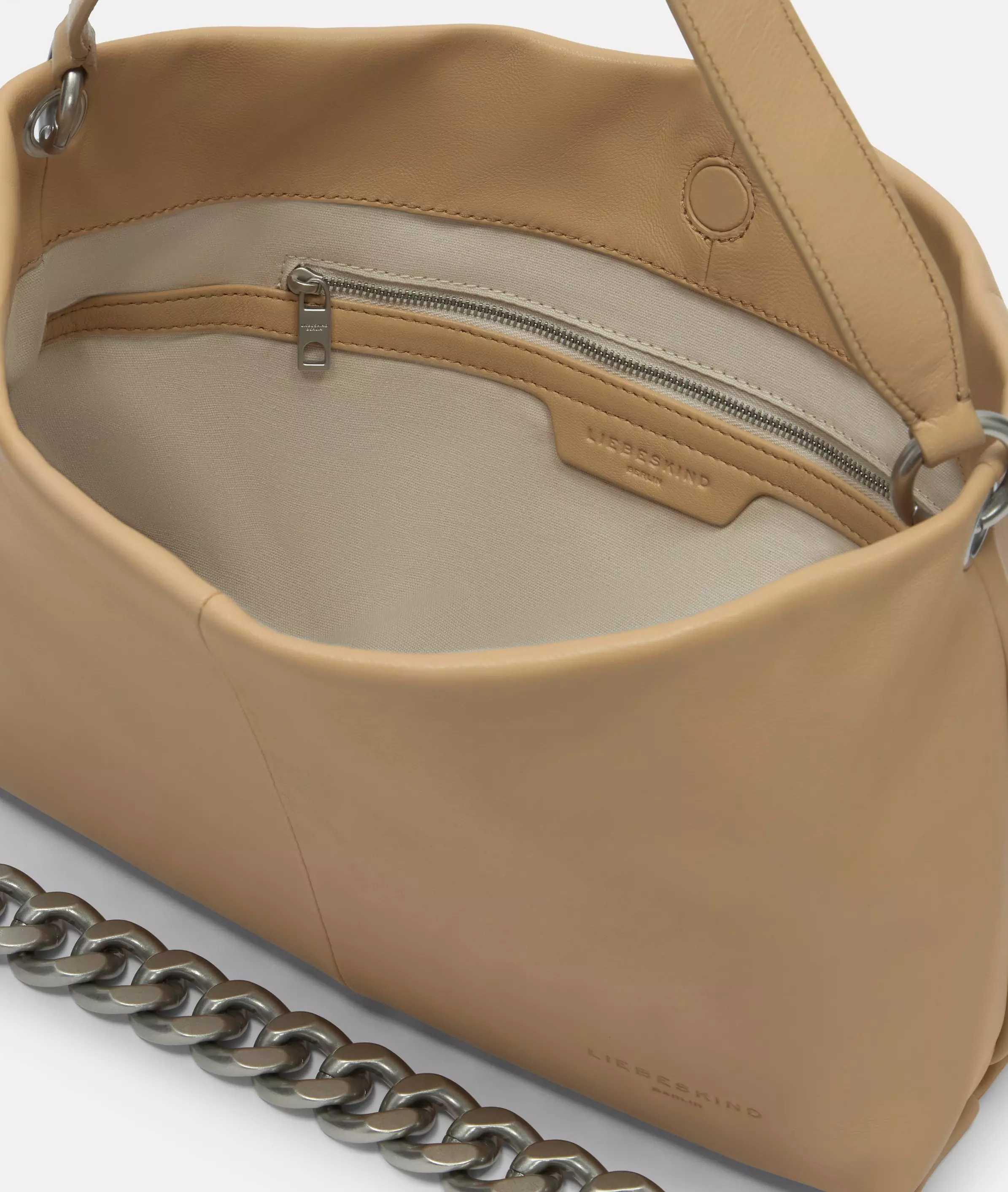 Mira Hobo M Spacious leather hobo bag
