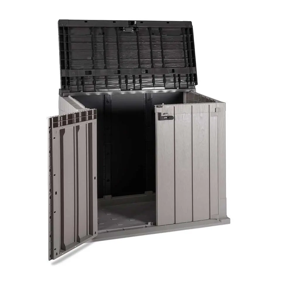 Toomax Stora way opbergbox 842 liter - taupe donker grijs