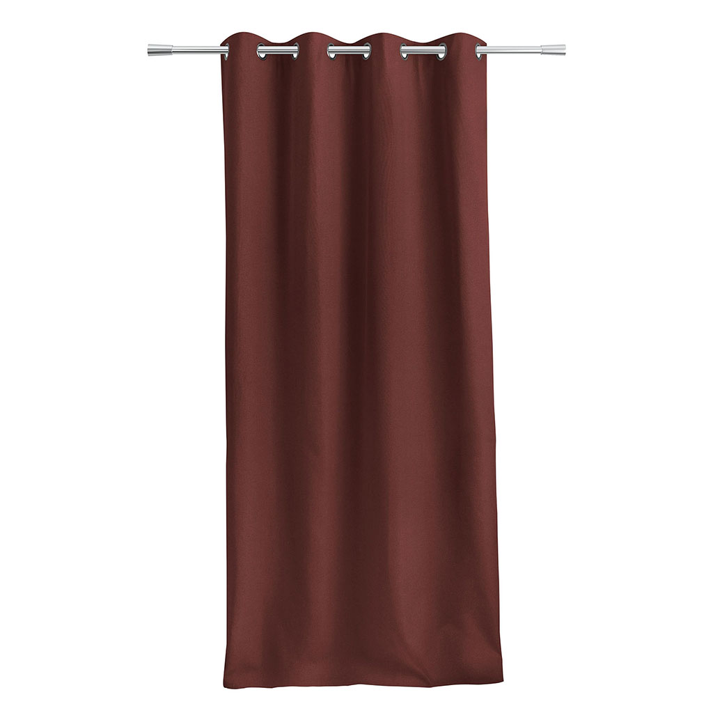 Rideau thermique occultant GASTON terre cuite 140x250cm