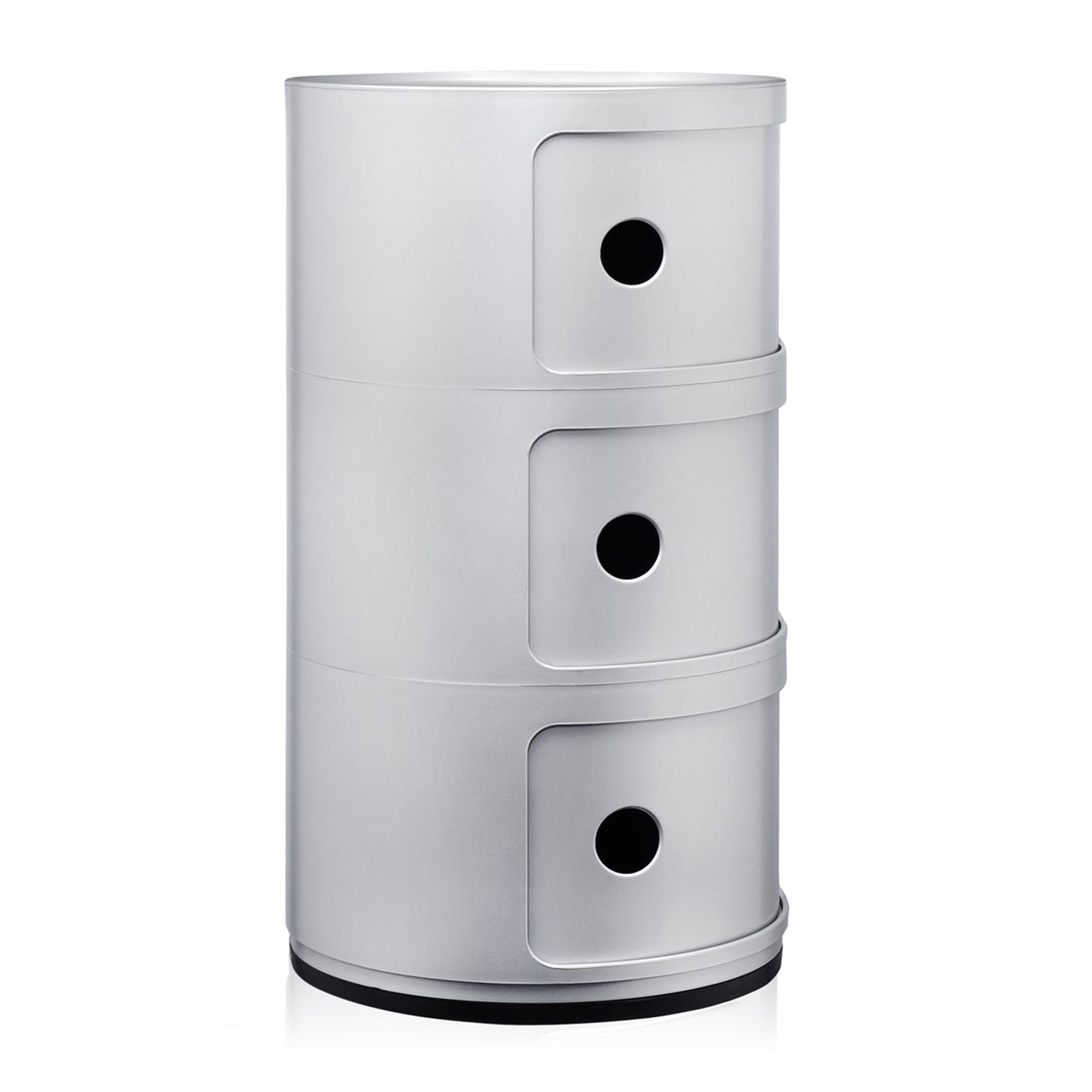 Kartell Componibili Kast Ã 32 cm - 3 Modules - Zilver